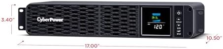 CyberPower CP1500PFCLCD PFC Sinewave UPS Battery Backup and Surge Protector  1500VA/1000W  12 Outlets  AVR  Mini Tower; UL Certified