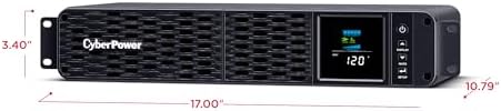 CyberPower CP1500PFCLCD PFC Sinewave UPS Battery Backup and Surge Protector  1500VA/1000W  12 Outlets  AVR  Mini Tower; UL Certified