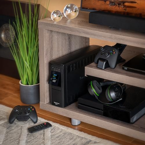 CyberPower CP850PFCLCD PFC Sinewave UPS Battery Backup and Surge Protector  850VA/510W  10 Outlets  AVR  Mini Tower; UL Certified