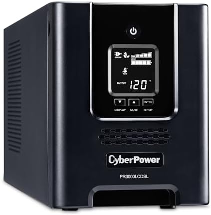 CyberPower PR2200LCDSL Smart App Sinewave UPS System  2070VA/1980W  7 Outlets  AVR  Mini Tower