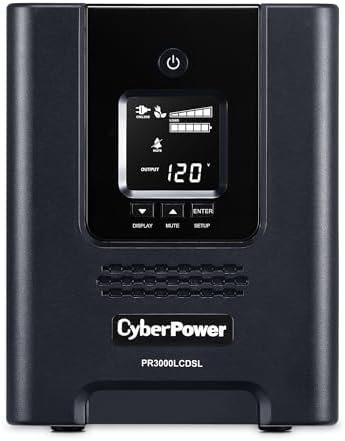 CyberPower PR2200LCDSL Smart App Sinewave UPS System  2070VA/1980W  7 Outlets  AVR  Mini Tower