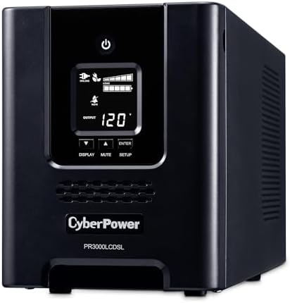 CyberPower PR2200LCDSL Smart App Sinewave UPS System  2070VA/1980W  7 Outlets  AVR  Mini Tower