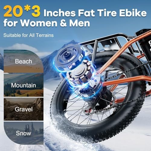 Cybervelo 750W Folding Electric Bike  48V 20 8AH/50AH Large Removable Battery E Bike  20 MPH  80 Miles Max Range  20 Fat Tire Electric Bike for Adults  Adult Electric Bicycles for Commute