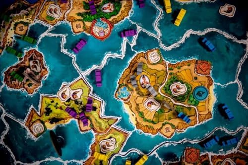Cyclades | Juego de estrategia griega mitológica épica para adolescentes y adultos | Juego de mesa clásico de subastas y control de área | Modos 1v1, competitivos o de equipo | A partir de 14 años | 2-6 jugadores | 60-90 minutos