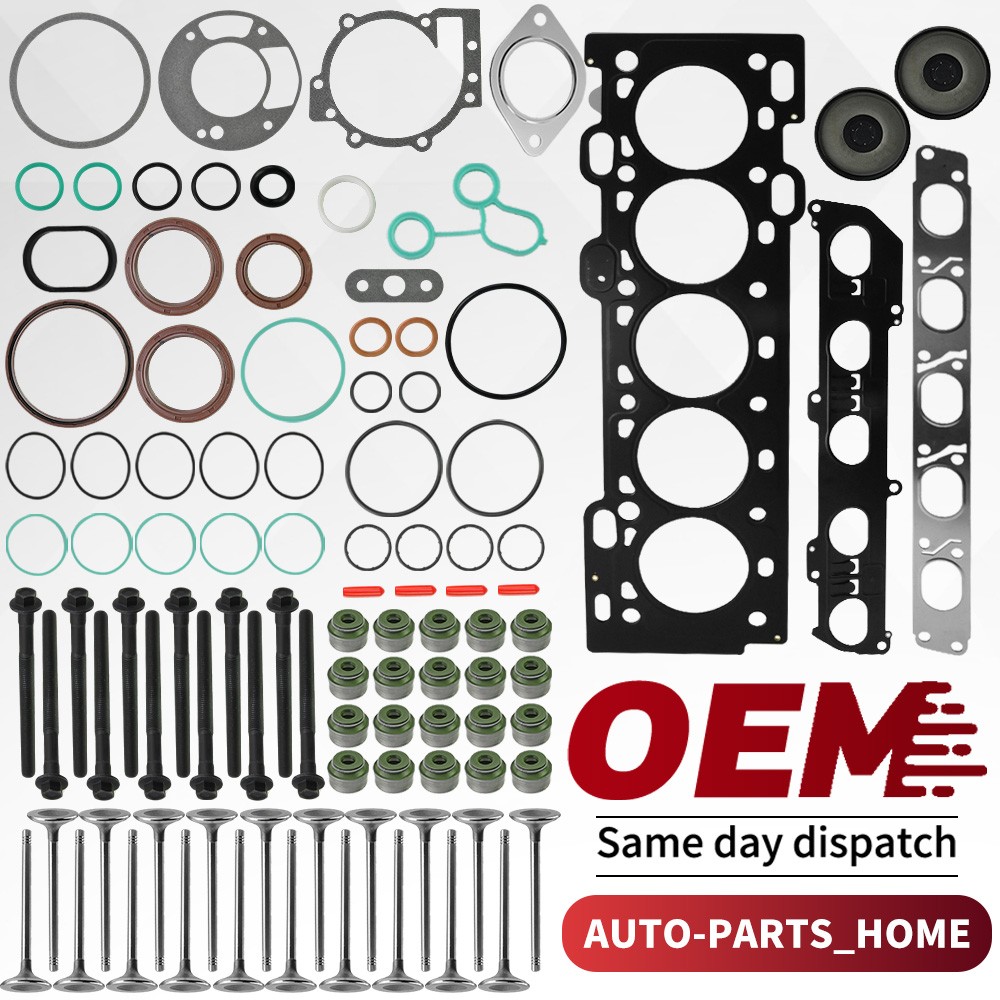 Cylinder Head Gasket Bolt Valve Kit For 04 15 Volvo 2 5L C30 C70 S40 S60 V50 V60