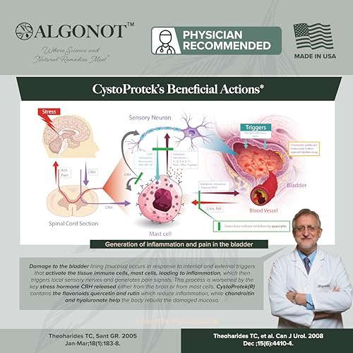 CystoProtek 8 Pack of 90 Count Bottles   Patented Formula Promotes Bladder Health Using an Exclusive Combination of hyaluronate  chondroitin and Natural flavonoids