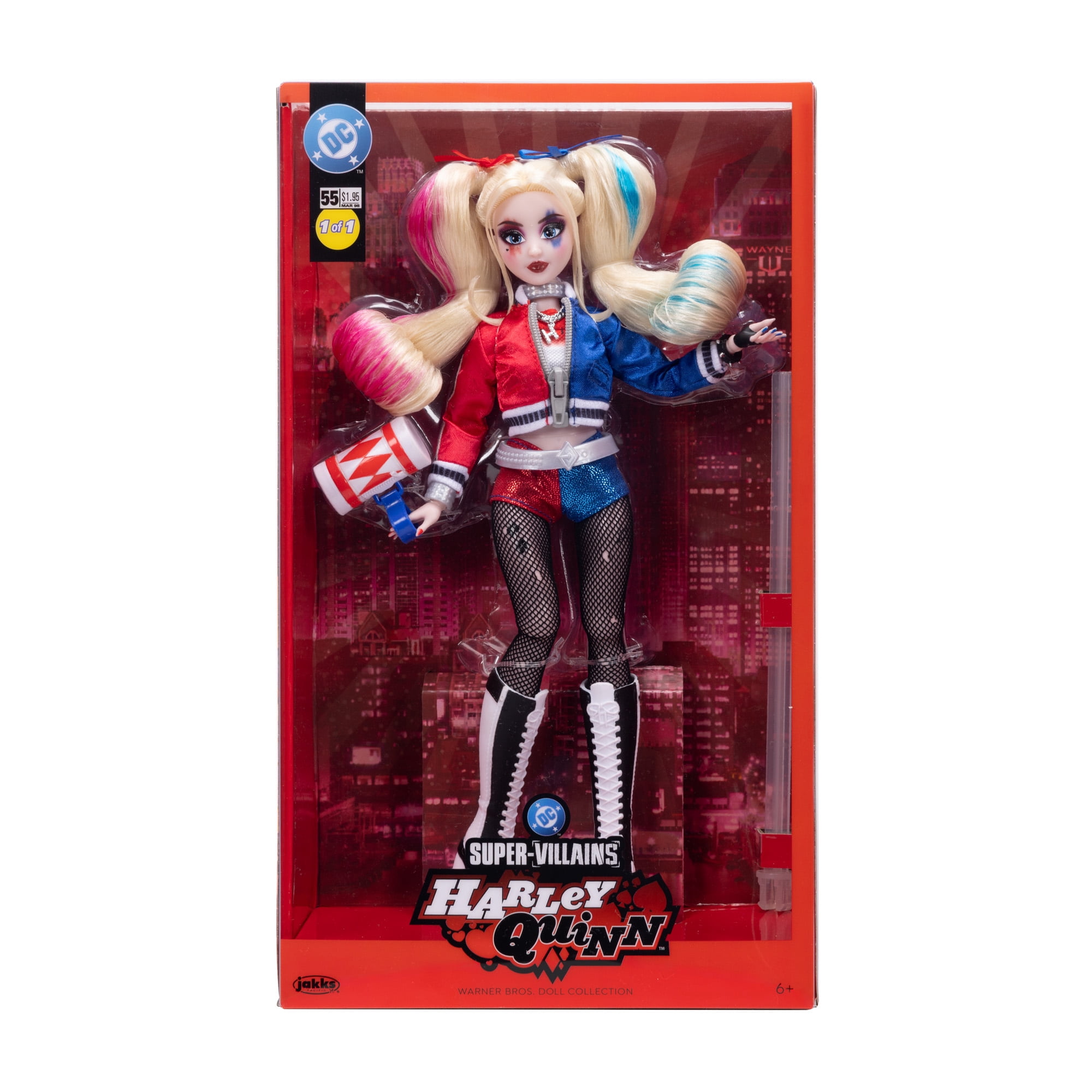 DC Harley Quinn Collector Fashion Doll with Doll Stand and Accessories