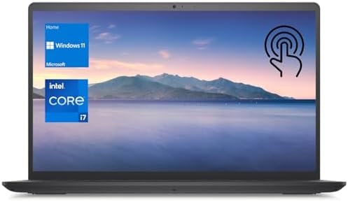 DELL Inspiron 3520 15 6 Touchscreen i7 Laptop  15 6 FHD Touchscreen  Intel Core i7 1255U  16GB RAM  1TB SSD  Numeric Keypad  Webcam  SD Card Reader  HDMI  Wi Fi  Windows 11 Home  Black