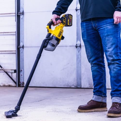 DEWALT 20V Handheld Vacuum Cordless  Car Vacuum with HEPA Filter  6 Attachments and LED Light  High Performance Dry Only Small Shop Vac  Battery Not Included  DCV501HB