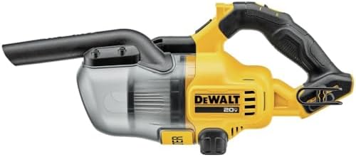 DEWALT 20V Handheld Vacuum Cordless  Car Vacuum with HEPA Filter  6 Attachments and LED Light  High Performance Dry Only Small Shop Vac  Battery Not Included  DCV501HB