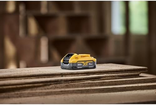 DEWALT 20V MAX Battery  POWERSTACK  More Power More Compact  Rechargeable 5Ah Lithium Ion Battery  DCBP520 