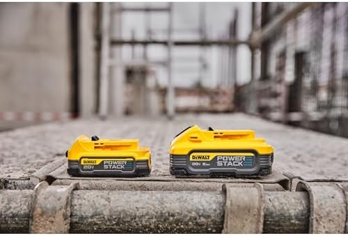 DEWALT 20V MAX Battery  POWERSTACK  More Power More Compact  Rechargeable 5Ah Lithium Ion Battery  DCBP520 