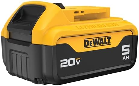 DEWALT 20V MAX Battery  POWERSTACK  More Power More Compact  Rechargeable 5Ah Lithium Ion Battery  DCBP520 