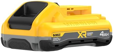 DEWALT 20V MAX Battery XR POWERPACK  4Ah Lithium Ion  50  More Power  Dewalt Battery Compatible with 20V MAX Tools  DCB2104 