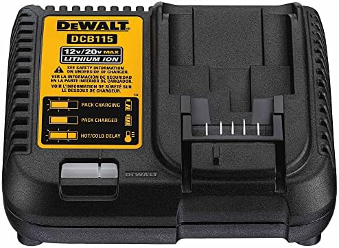 DEWALT 20V MAX Battery Charging Kit  Includes Charger and 2 Batteries  5Ah  Includes Small Storage Bag  DCB205 2CK 