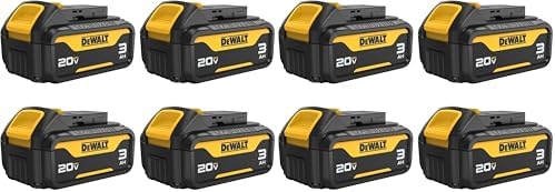 DEWALT 20V MAX Battery  4 Pack  Includes 2 x 3 5 Ah XR Batteries and 2 x 1 7 Ah XR POWERSTACK Compact Batteries  Cordless Tool Battery Packs  DCBP334 4 