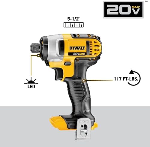 DEWALT 20V MAX Cordless Drill and Impact Driver  Power Tool Combo Kit   Includes 2 Batteries  Charger and Bag  DCK240C2