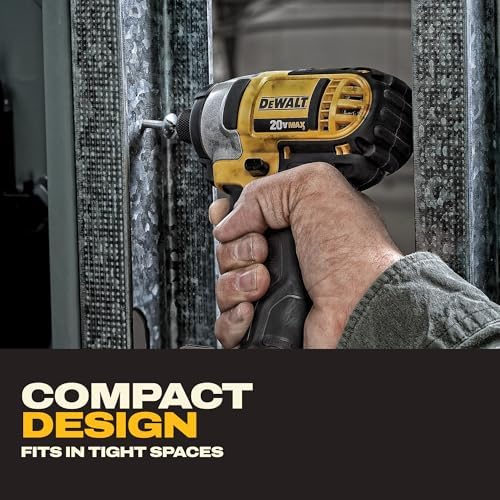 DEWALT 20V MAX Cordless Drill and Impact Driver  Power Tool Combo Kit   Includes 2 Batteries  Charger and Bag  DCK240C2 