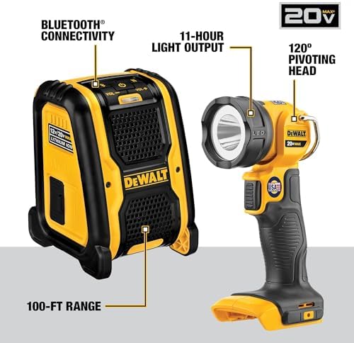 DEWALT Kit combinado de herramientas eléctricas de 20 V Max, juego de 10 herramientas eléctricas inalámbricas, 2 baterías, cargador y 2 bolsas incluidas, kit combinado sin escobillas DEWALT (DCK1021D2)