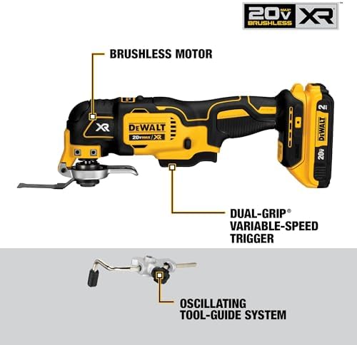 DEWALT 20V MAX Power Tools  9 Cordless Tool Combo  Impact and Drill Driver  Oscillating Tool  Grinder Circular and Reciprocating Saw Right Angle Drill Speaker LED Light  2 Batteries Charger  DCK940D2 
