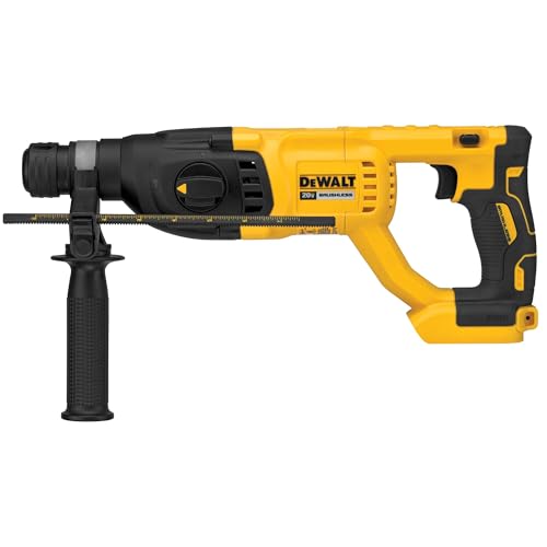 DEWALT 20V MAX SDS Plus 1 Inch Cordless Rotary Hammer with D Handle  Bare Tool Only  DCH133B 