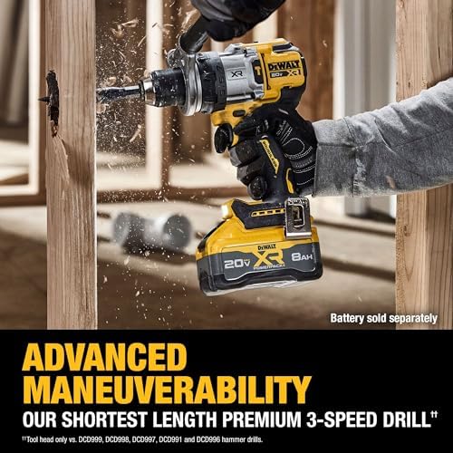 DEWALT 20V MAX XR 1/2 Inch Cordless Hammer Drill  Bare Tool Only  DCD1007B 