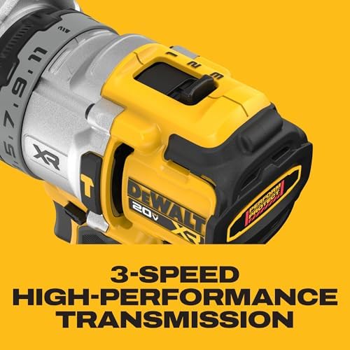 DEWALT 20V MAX XR 1/2 Inch Cordless Hammer Drill Kit with 8AH Battery and Charger  DCD1007WW1 