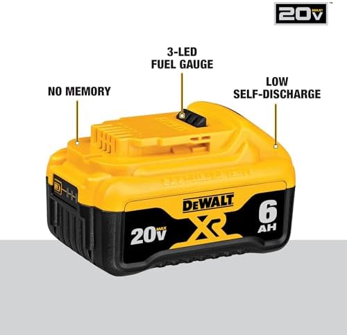 DeWalt DCB206-2 20V máx 6.0Ah batería de ion de litio, 2 unidades