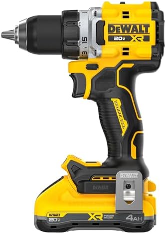 DEWALT 20V MAX XR Brushless Cordless 1/2 in  Drill Driver Kit With DEWALT POWERPACK Batteries and Charger  DCD801QQ2 