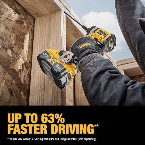 DEWALT 20V MAX XR Brushless Hammer Drill 1/2 In  and High Torque 1/4 Impact Driver Combo with 2 x 4 Ah Batteries and 4 Amp Charger  DCK2112QQ2 