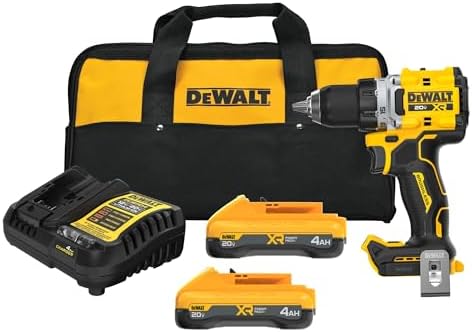 DEWALT 20V MAX XR Brushless Cordless 1/2 in  Drill Driver Kit With DEWALT POWERPACK Batteries and Charger  DCD801QQ2 