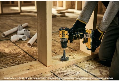 DEWALT 20V MAX XR Brushless Cordless 1/2 in  Drill Driver Kit With DEWALT POWERPACK Batteries and Charger  DCD801QQ2 