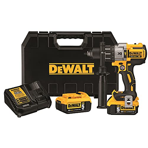 DEWALT 20V MAX XR Hammer Drill Kit  Brushless  3 Speed  Cordless  DCD996P2
