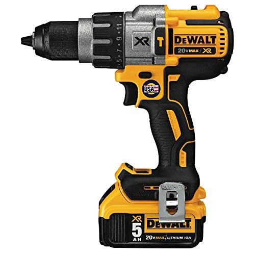 DEWALT 20V MAX XR Hammer Drill Kit  Brushless  3 Speed  Cordless  DCD996P2