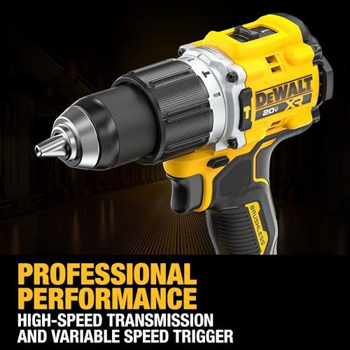DEWALT 20V MAX XR Impact Driver and Hammer Drill Cordless Power Tool Combo Kit  Includes 2 x 4ah POWERPACK Batteries and a Charger  DCK250QQ2 
