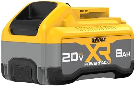 DEWALT 20V MAX XR POWERPACK 8 0 Ah Power Tool Battery  DCB2108