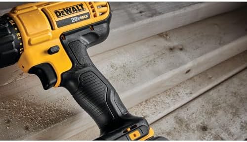 DEWALT 20V Max Cordless Drill Driver Set  2 Speed  High Performance Motor  Includes 2 XR 1 3Ah Li Ion Batteries  Charger and Contractor Bag  DCD771C2 