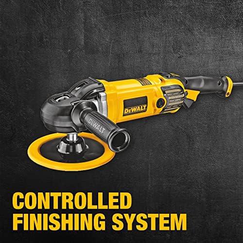 DEWALT Buffer Polisher  7 in 9 in  12 amp  Variable Speed Dial 0 3 500 RPM s  Soft Start Corded Car Buffer  DWP849X 