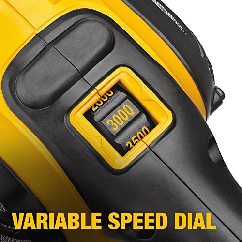 DEWALT Buffer Polisher  7 in 9 in  12 amp  Variable Speed Dial 0 3 500 RPM s  Soft Start Corded Car Buffer  DWP849X 