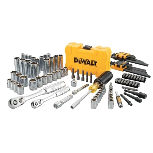 DEWALT Mechanics Tools Kit and Socket Set  1/4 & 3/8 Drive  SAE  108 Piece  DWMT73801 