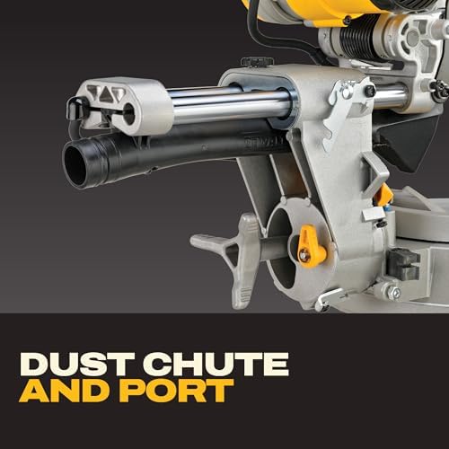 DEWALT Miter Saw  12 inch Double Bevel Sliding Compound Miter Saw with XPS LED Shadow Light System  Includes Blade Wrench  Material Clamp and Dust Bag  DWS780 