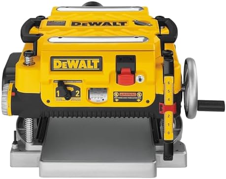 DEWALT Planer  Thickness Planer  13 Inch  3 Knife for Larger Cuts  Two Speed 20 000 RPM Motor  Corded  DW735 