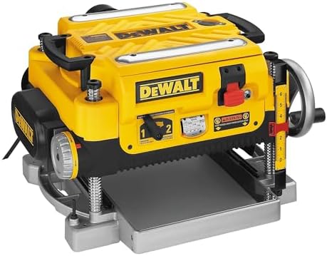 DEWALT Planer  Thickness Planer  13 Inch  3 Knife for Larger Cuts  Two Speed 20 000 RPM Motor  Corded  DW735 