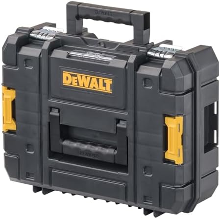 DEWALT TSTAK II Tool Box  Flat Top Tool Storage Case  Organizer Box Holds Up To 66 lbs  Flexible Platforms for Stacking  13 Inch  DWST17807