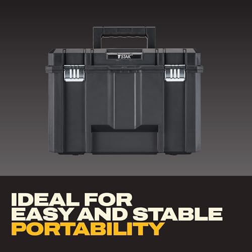 DEWALT TSTAK Tool Box  Extra Large Design  Removable Tray for Easy Access to Tools  Water and Debris Resistant  DWST17806 