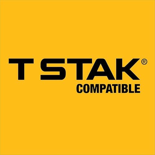 DEWALT TSTAK Tool Box  Deep  Long Handle  Extra Large Design  Fixed Divider for Tool Organization  Water and Debris Resistant  DWST17814 