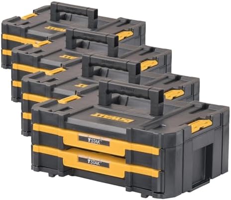 DEWALT TSTAK Tool Storage Organizer with Double Drawers  Holds Up to 16 5 lbs   DWST17804 