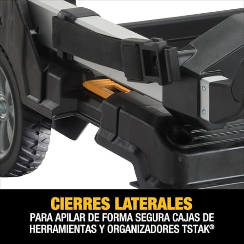 Carrito DEWALT TSTAK con asa, giratorio 360°, capacidad de hasta 200 libras (DWST17888)