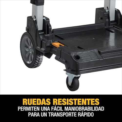 DEWALT TSTAK Trolley Cart with Handle  Swivel 360   Capacity of Up to 200 lbs  DWST17888