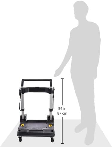 Carrito DEWALT TSTAK con asa, giratorio 360°, capacidad de hasta 200 libras (DWST17888)